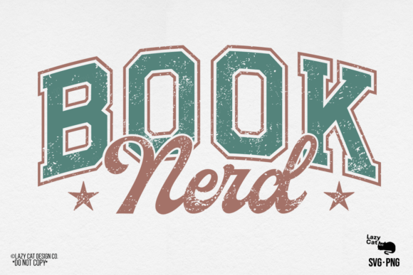 Book Nerd Design SVG PNG