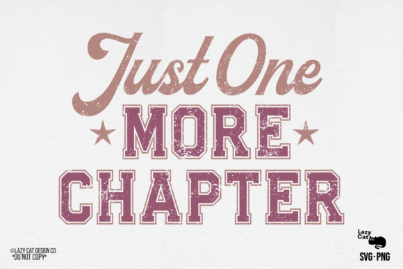 Book One More Chapter Design SVG PNG