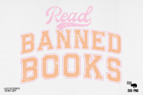 Book Read Banned Books Design SVG PNG