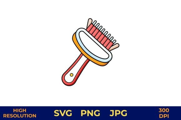 Cat Brush Vector with Smooth Outline