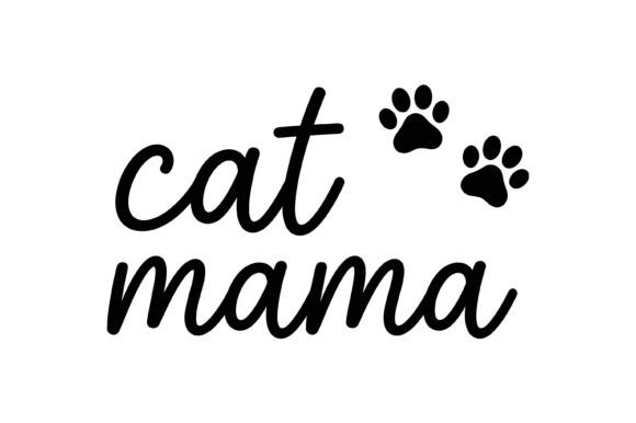 Cat Mama Paw Design