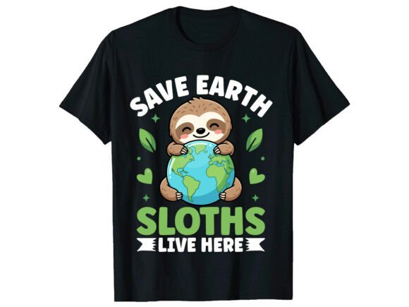 Cute Cat Lover Earth Day T-Shirt