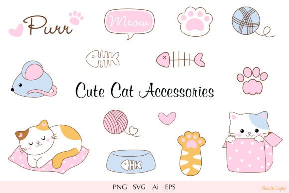 Cute Kawaii Cat Accessories Part 3