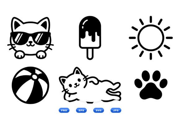 Cute Summer Cat Icons: A Designer’s Real-World Embroidery Review
